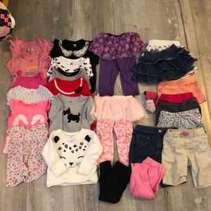 EUC baby girls 12-18 month bundle lot